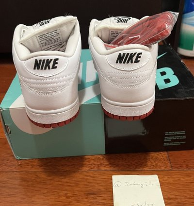 Nike Sb Dunk Low Supreme Jewel Swoosh Red