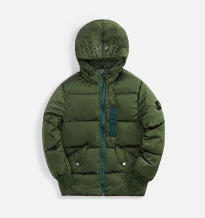 Nylon Metal Garment Dyed Hooded Down Jacket