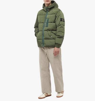 Nylon Metal Garment Dyed Hooded Down Jacket