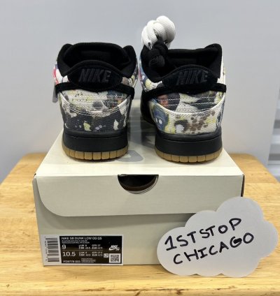 Nike Sb Dunk Low Supreme Rammellzee Size 9 Black New