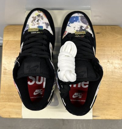 Nike Sb Dunk Low Supreme Rammellzee Size 9 Black New