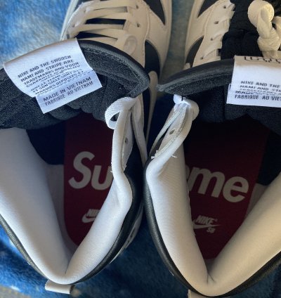 Nike Sb Supreme Dunk By Any Means Black White
