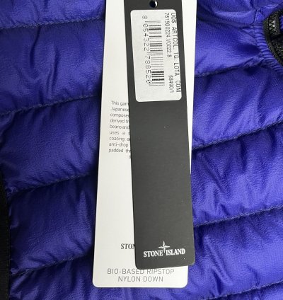 Quilted Down G0224 Bio-based Ripstop Nylon Blue Vest