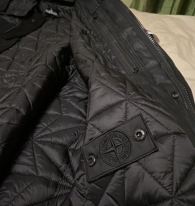 Rubberized Linen Fishtail Parka