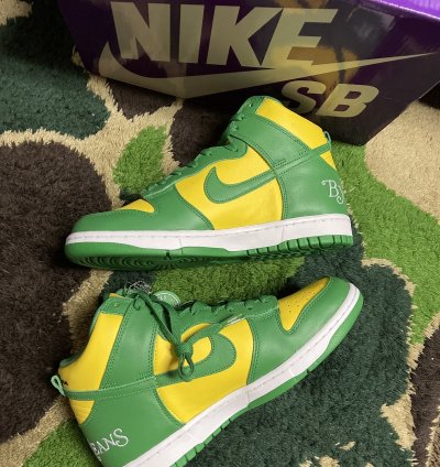 Nike Sb Supreme Dunk High Og Qs Brazil Dn3741700 Sz 9