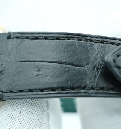 Rolex 1908 39 Mm Black Dial Black Leather Strap Complete Set 2024 Unworn 52508