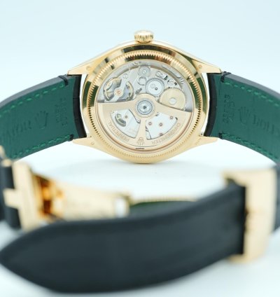 Rolex 1908 39 Mm Black Dial Black Leather Strap Complete Set 2024 Unworn 52508