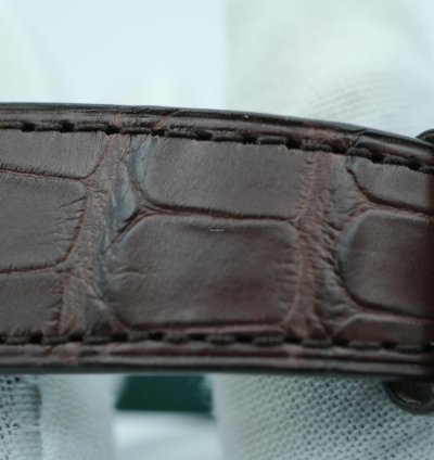 Rolex 1908 39 Mm White Dial Brown Leather Strap Complete Set 2024 Unworn 52509