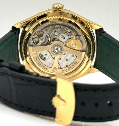 Rolex 1908 39mm Black Dial Yellow Gold 52508 Unworn 2024