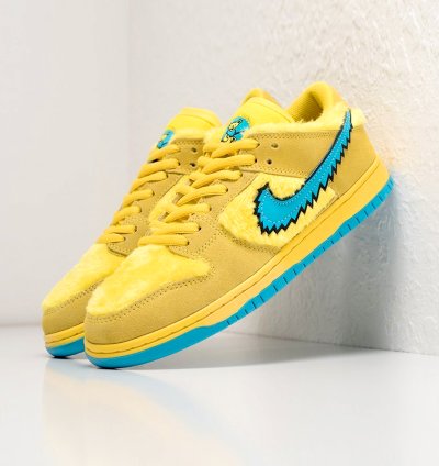 Grateful Dead X Nike Sb Dunk Bears Yellow Cj5378 700