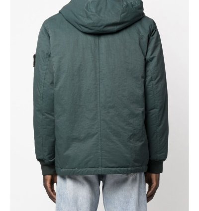 Stone Island 100 Down Compass Patch Jacket Green