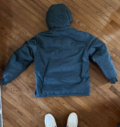 Stone Island 100 Down Compass Patch Jacket Green