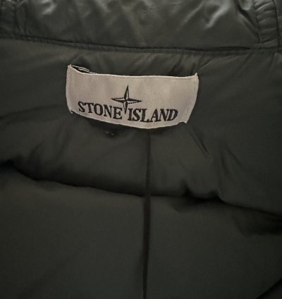 Stone Island 100 Down Compass Patch Jacket Green