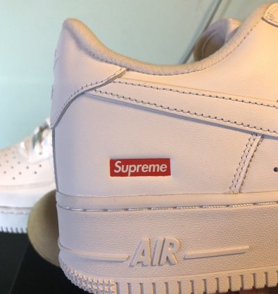 Nike Supreme Air Force 1 Low In White Size Uk 11 Us 12