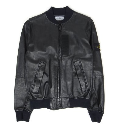 Stone Island 2015 Lightweight Leather Felfa Bomber