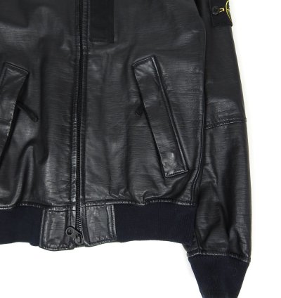 Stone Island 2015 Lightweight Leather Felfa Bomber