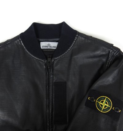 Stone Island 2015 Lightweight Leather Felfa Bomber