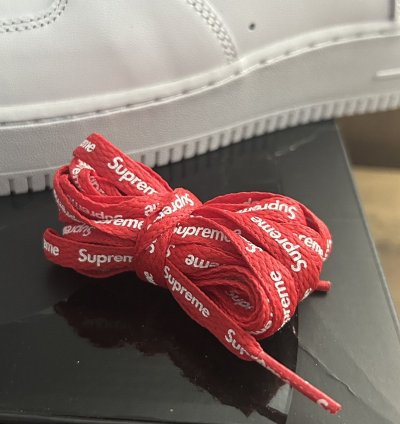 Nike Supreme Air Force 1 Low In White Size Uk 12 Us 13