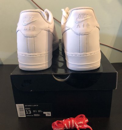 Nike Supreme Air Force 1 Low In White Size Uk 12 Us 13