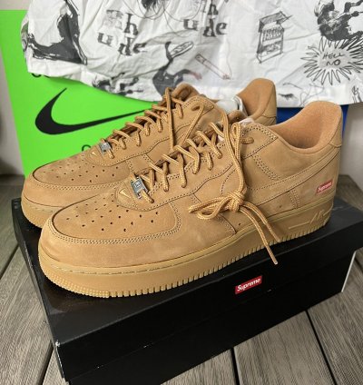 Nike Supreme Air Force 1 Low Wheat