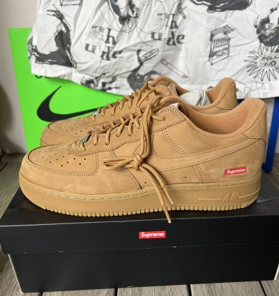 Nike Supreme Air Force 1 Low Wheat