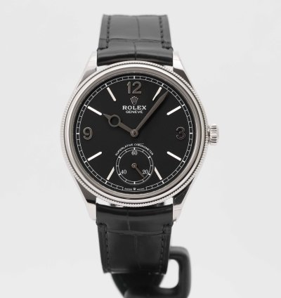 Rolex 1908 Matte Black Dial White Gold 39mm 52509 - Unworn Box Papers 2025
