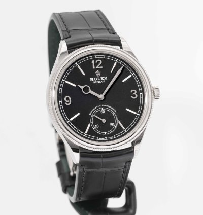 Rolex 1908 Matte Black Dial White Gold 39mm 52509 - Unworn Box Papers 2025
