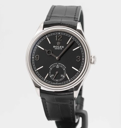 Rolex 1908 Matte Black Dial White Gold 39mm 52509 - Unworn Box Papers 2025