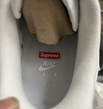 Nike Supreme Air Force 1 Low White