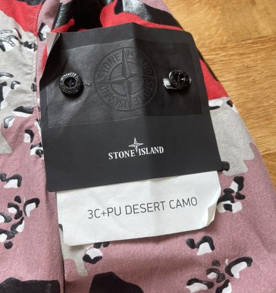 Stone Island 3c Pu Desert Camo Jacket