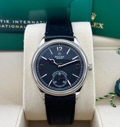 Rolex 1908 Unworn 2024 Perpetual 1908 White Gold Black Dial 52509-0002 Complete
