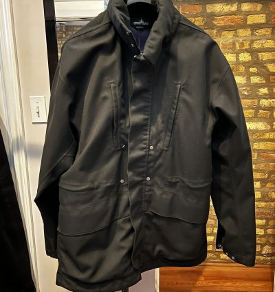 Stone Island 40201 Jacket In Black Purple