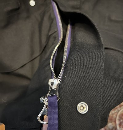 Stone Island 40201 Jacket In Black Purple