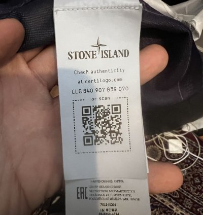 Stone Island 40201 Jacket In Black Purple