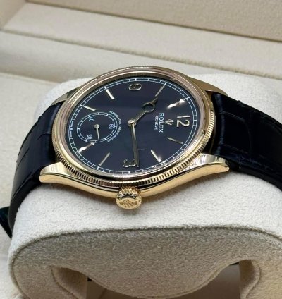 Rolex 1908 Unworn 2024 Perpetual 1908 Yellow Gold Black Dial 52508-0002 Complete