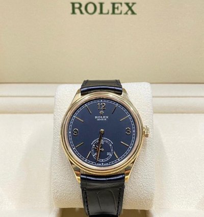 Rolex 1908 Unworn 2024 Perpetual 1908 Yellow Gold Black Dial 52508-0002 Complete