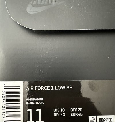 Nike Supreme Air Force 1 White