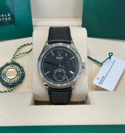 Rolex 1908 White Gold Black Dial Full Set 2024