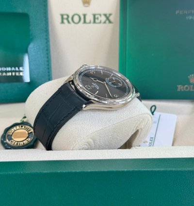 Rolex 1908 White Gold Black Dial Full Set 2024