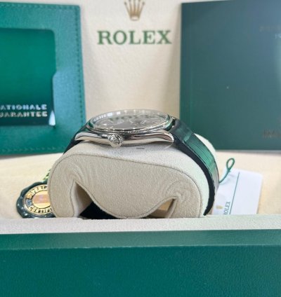 Rolex 1908 White Gold Black Dial Full Set 2024
