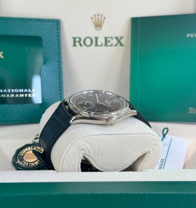 Rolex 1908 White Gold Black Dial Full Set 2024