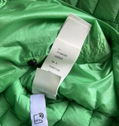 Stone Island 40324 Real Down Jacket In Light Green