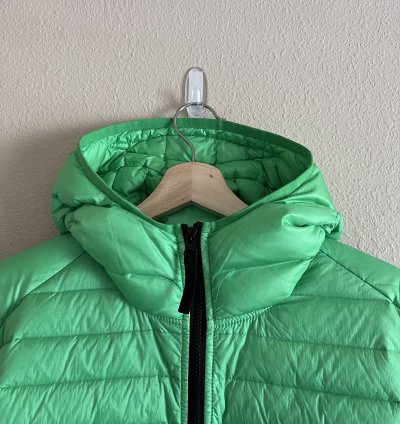 Stone Island 40324 Real Down Jacket In Light Green
