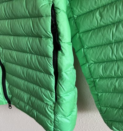 Stone Island 40324 Real Down Jacket In Light Green