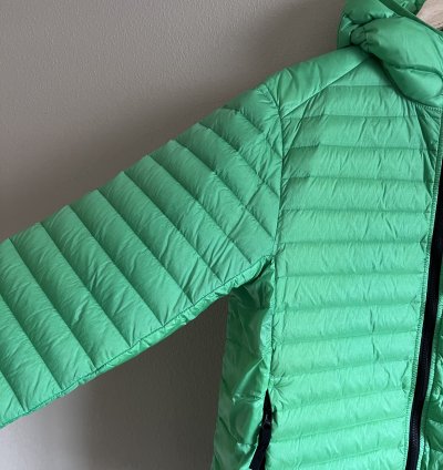 Stone Island 40324 Real Down Jacket In Light Green