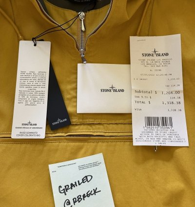 Stone Island 40th Anni Raso Gommato Cover Colorato Bio -