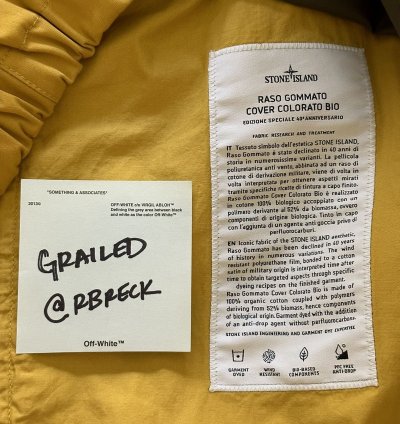Stone Island 40th Anni Raso Gommato Cover Colorato Bio -