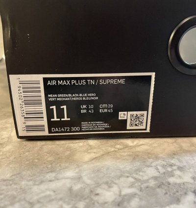 Nike Supreme Air Max Plus Mean Green