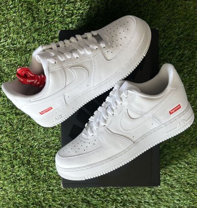Nike Supreme Airforce 1 White Size 8 5
