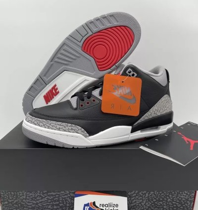 Nike Air Jordan 3 Retro Og Black Cement 2024 dn3707-010 Brand New